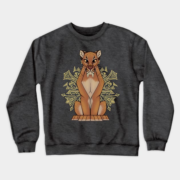 Smilodon Crewneck Sweatshirt by ZTheCrazed